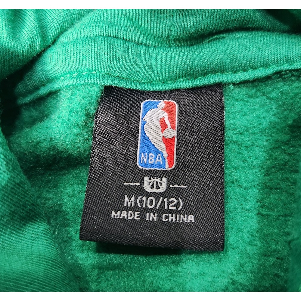 NBA Boston Celtics Kids Green Pullover Hoodie Sweatshirt Basketball Size M 10/12 - Picture 6 of 7